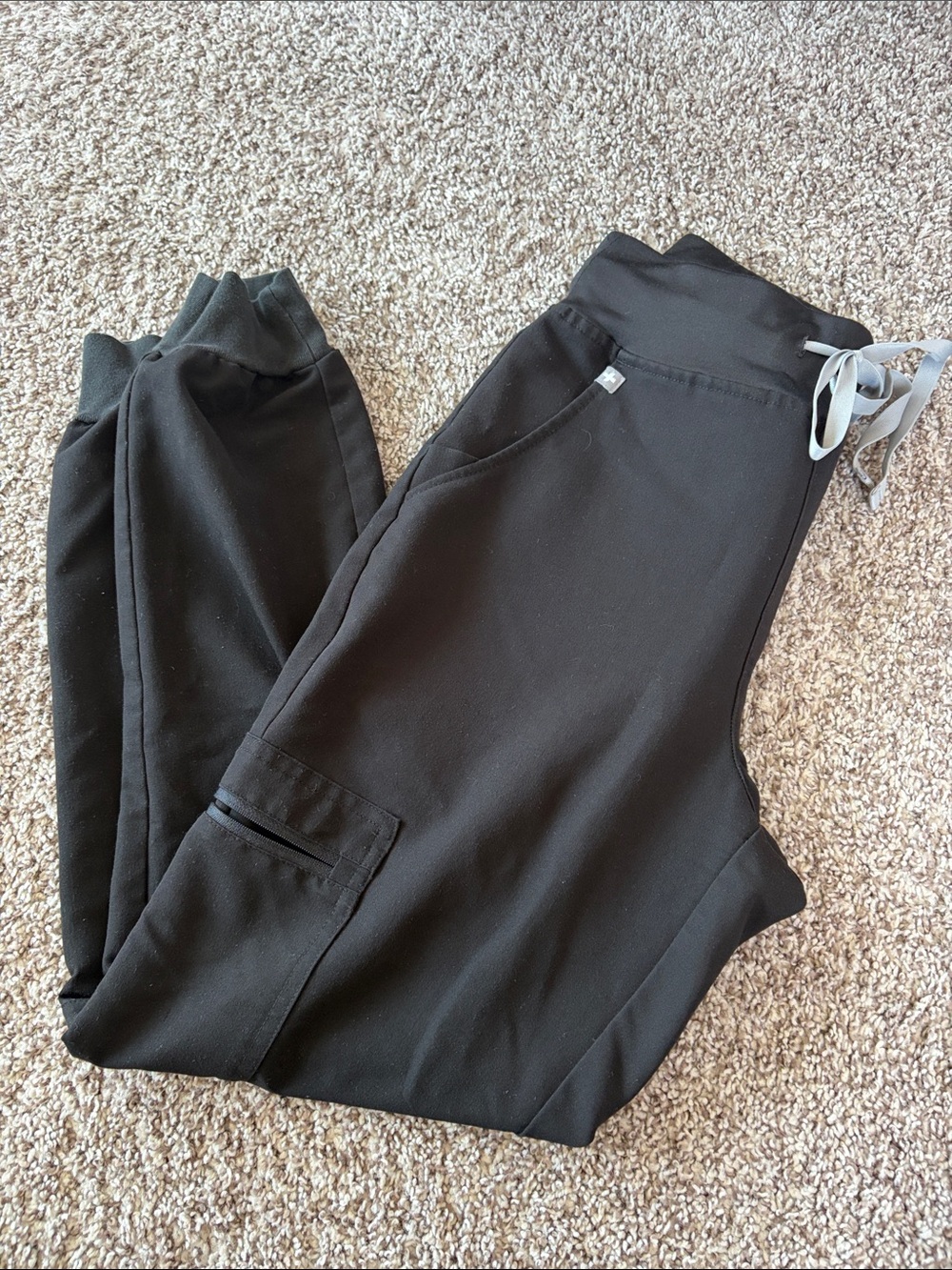FIGS Black Zamora joggers petite only